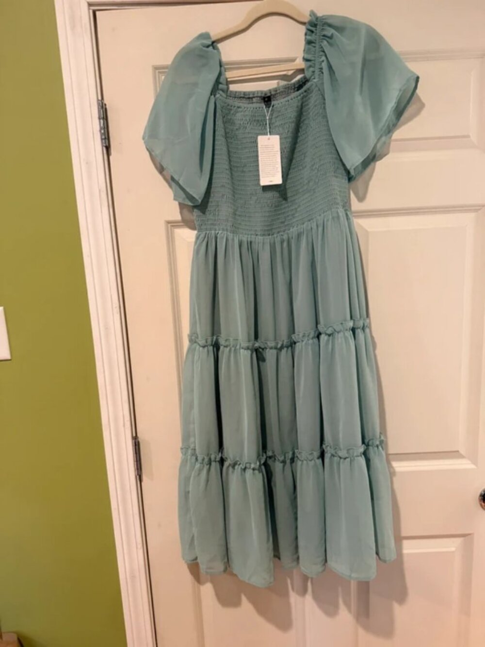Long Sage Dress